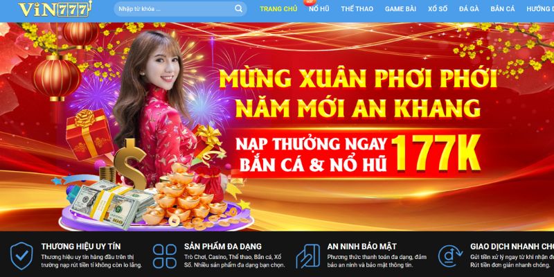 Truy cập đăng nhập Vin777 trải nghiệm không gian tuyệt vời